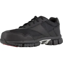 REEBOK WORK Men's Ketia Composite Toe Cross Trainer Shoes, Black/ Silver, Wide -Celeron Fit Sales 2014442 001 alt3