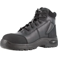REEBOK WORK Men's Trainex Composite Toe 6inch Work Boots, Black, Medium Width -Celeron Fit Sales 2014480 001 alt3
