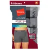 HANES Men's TAGLESS Ultimate Stretch Boxer Briefs, 4-Pack -Celeron Fit Sales 2022003 999 main