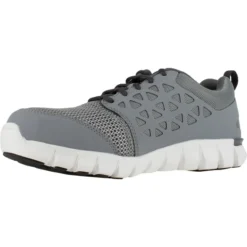 REEBOK WORK Men's Sublite Cushion Work Alloy Toe Work Shoes, Grey -Celeron Fit Sales 2033622 004 alt3