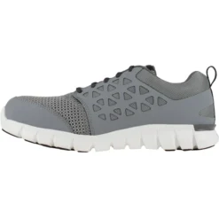 REEBOK WORK Men's Sublite Cushion Work Alloy Toe Work Shoes, Grey, Wide -Celeron Fit Sales 2033623 004 alt2
