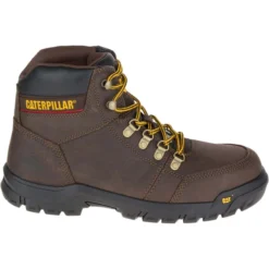 CATERPILLAR Men's 6 In. Outline Steel Toe Work Boots, Seal Brown -Celeron Fit Sales 2040404 202 alt1