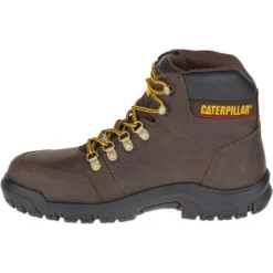 CATERPILLAR Men's 6 In. Outline Steel Toe Work Boots, Seal Brown -Celeron Fit Sales 2040404 202 alt2