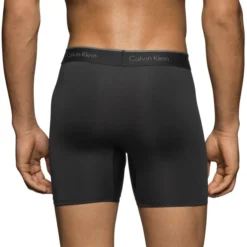 CALVIN KLEIN Men's Stretch Microfiber Boxer Briefs, 3-Pack -Celeron Fit Sales 2041792 001 alt2