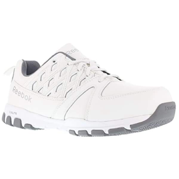 REEBOK WORK Men's Sublite Work Steel Toe Athletic Oxford Sneaker, White 3 REEBOK WORK Men's Sublite Work Steel Toe Athletic Oxford Sneaker, White