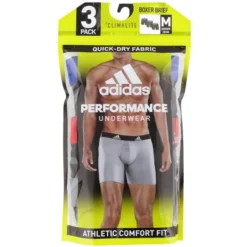 ADIDAS Men's Climalite Boxers, 3-Pack -Celeron Fit Sales 2056062 001 alt12