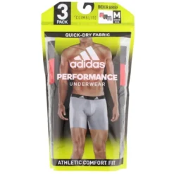 ADIDAS Men's Stretch Climalite Boxers, 3-Pack 17 ADIDAS Men's Stretch Climalite Boxers, 3-Pack -Celeron Fit Sales 2056065 607 alt12