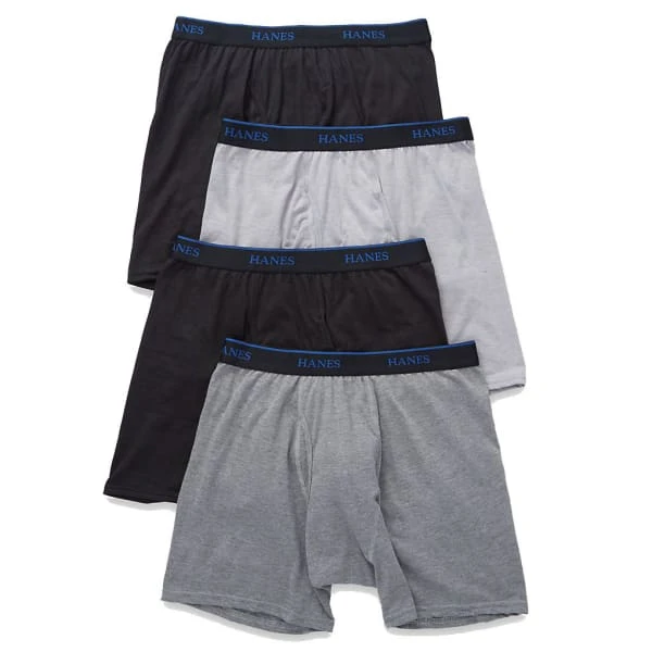 HANES Men's ComfortBlend Boxer Briefs, 4-Pack 4 HANES Men's ComfortBlend Boxer Briefs, 4-Pack - Image 2