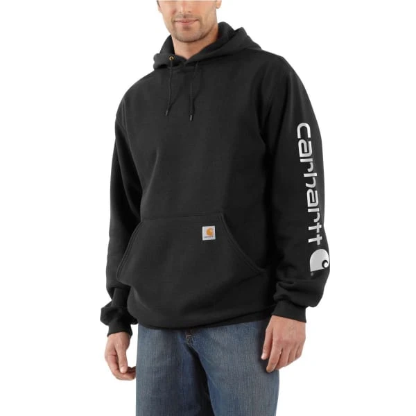 CARHARTT Men's K288 Signature Sleeve Logo Hoodie, Extended Sizes 4 CARHARTT Men's K288 Signature Sleeve Logo Hoodie, Extended Sizes - Image 2