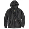 CARHARTT Men's Rain Defender Rockland Sherpa-Lined Full-Zip Hoodie, Extended Sizes -Celeron Fit Sales 2064149 003 main