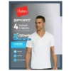 HANES Men's Ultimate X-Temp Sport V-Neck Undershirts, 4-Pack -Celeron Fit Sales 2069776 101 main