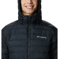 COLUMBIA Men’s Powder Lite Hooded Insulated Jacket -Celeron Fit Sales 2070739 001 alt4