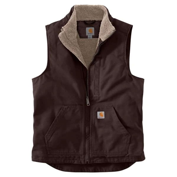 CARHARTT Men's Sherpa-Lined Mock Neck Vest 3 CARHARTT Men's Sherpa-Lined Mock Neck Vest