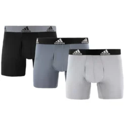ADIDAS Men's Performance Boxer Briefs, 3 Pack -Celeron Fit Sales 2073642 031 alt2