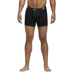 ADIDAS Men's Stretch Cotton Boxer Brief, 3 Pack -Celeron Fit Sales 2073646 001 alt3