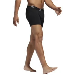 ADIDAS Men's Stretch Cotton Boxer Brief, 3 Pack -Celeron Fit Sales 2073646 001 alt6