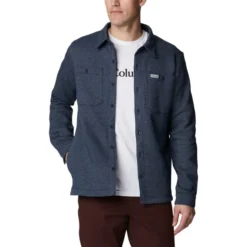 COLUMBIA Men's Great Hart Mountain Shirt Jacket -Celeron Fit Sales 2074793 402 alt3