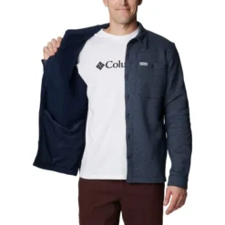 COLUMBIA Men's Great Hart Mountain Shirt Jacket -Celeron Fit Sales 2074793 402 alt4