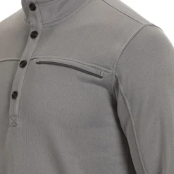 EMS Men's Fireside Sweater Fleece Button Pullover 8 EMS Men's Fireside Sweater Fleece Button Pullover -Celeron Fit Sales 2076087 006 alt2