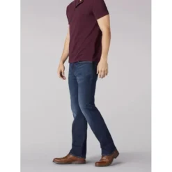 LEE Men's Extreme Motion Straight Fit Tapered Jeans -Celeron Fit Sales 2076433 401 alt2