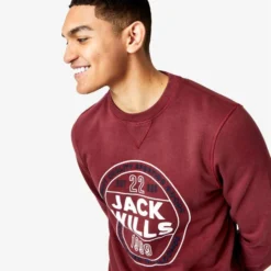 JACK WILLS Men's Frenchurch Graphic Sweatshirt -Celeron Fit Sales 2081090 501 alt2