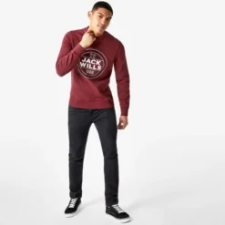 JACK WILLS Men's Frenchurch Graphic Sweatshirt -Celeron Fit Sales 2081090 501 alt3