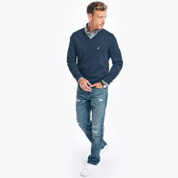 NAUTICA Men's Navtech V-Neck Sweater 5 NAUTICA Men's Navtech V-Neck Sweater - Image 4