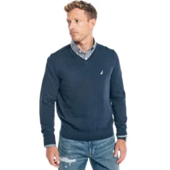 Celeron Fit Sales 3 NAUTICA Men's Navtech V-Neck Sweater