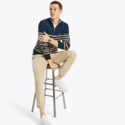 NAUTICA Men's Navtech 1/4-Zip Sweater 7 NAUTICA Men's Navtech 1/4-Zip Sweater -Celeron Fit Sales 2082692 402 alt2