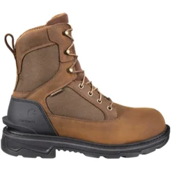 CARHARTT Men's Ironwood Waterproof 8" Alloy Toe Work Boots, Wide 11 CARHARTT Men's Ironwood Waterproof 8" Alloy Toe Work Boots, Wide -Celeron Fit Sales 2082707 201 alt1