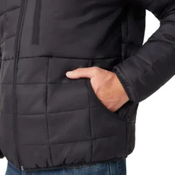 FREE COUNTRY Men's FreeCycle Bedrock Sherpa Lined Puffer Jacket -Celeron Fit Sales 2084077 001 alt5