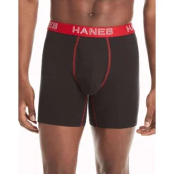 HANES Ultimate Men's Stretch Boxer Briefs, 5-Pack Extended Size -Celeron Fit Sales 2084159 001 alt1