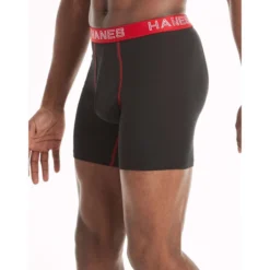 HANES Ultimate Men's Stretch Boxer Briefs, 5-Pack Extended Size -Celeron Fit Sales 2084159 001 alt3