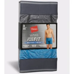 HANES Ultimate Men's Comfort Flex Fit Boxer Briefs, 3-Pack Extended Size -Celeron Fit Sales 2084163 901 alt5
