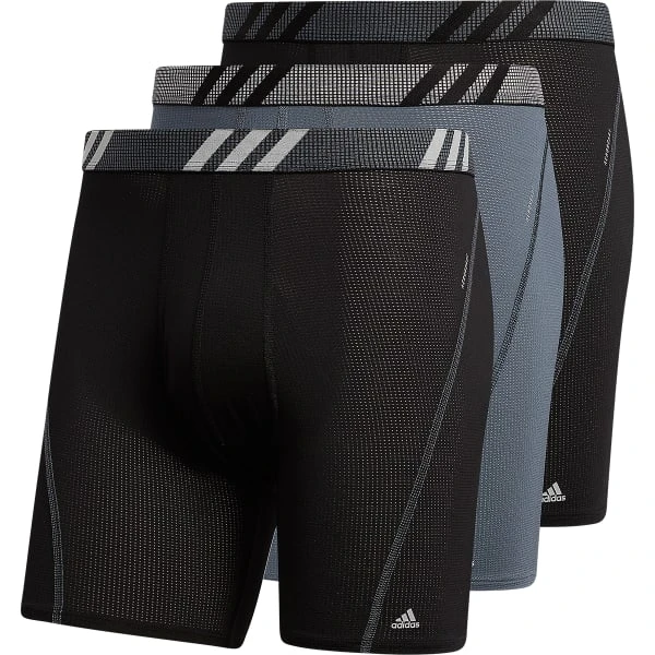 ADIDAS Men's Sport Performance Mesh Boxer Briefs, 3 Pack 3 ADIDAS Men's Sport Performance Mesh Boxer Briefs, 3 Pack