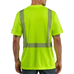CARHARTT Men's 100495 High-Vis Force Relaxed Fit Lightweight Short-Sleeve Class 2 Tee -Celeron Fit Sales 2089800 305 alt2