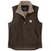 CARHARTT Men's 104277 Loose Fit Washed Duck Sherpa-Lined Mock-Neck Vest, Extended Sizes -Celeron Fit Sales 2089860 249 main