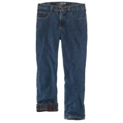 CARHARTT Men's 104942 Relaxed Fit Flannel-Lined 5-Pocket Jeans