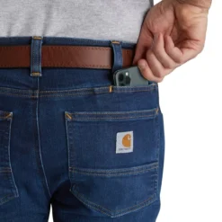 CARHARTT Men's 104945 Force Straight Fit Low Rise 5-Pocket Tapered Jeans -Celeron Fit Sales 2089894 438 alt4